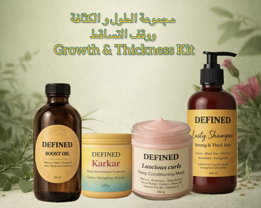 مجموعة الطول و الكثافة و وقف التساقط_ Length & Growth Kit